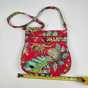 Vera Bradley Medium Hipster Crossbody Bag Rumba Pattern Vibrant Bold Pink